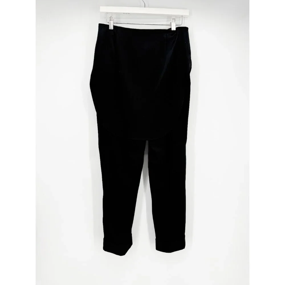 Hellessy Black Kooning satin trousers with shirttail overlay, size 4 - Picture 7 of 16